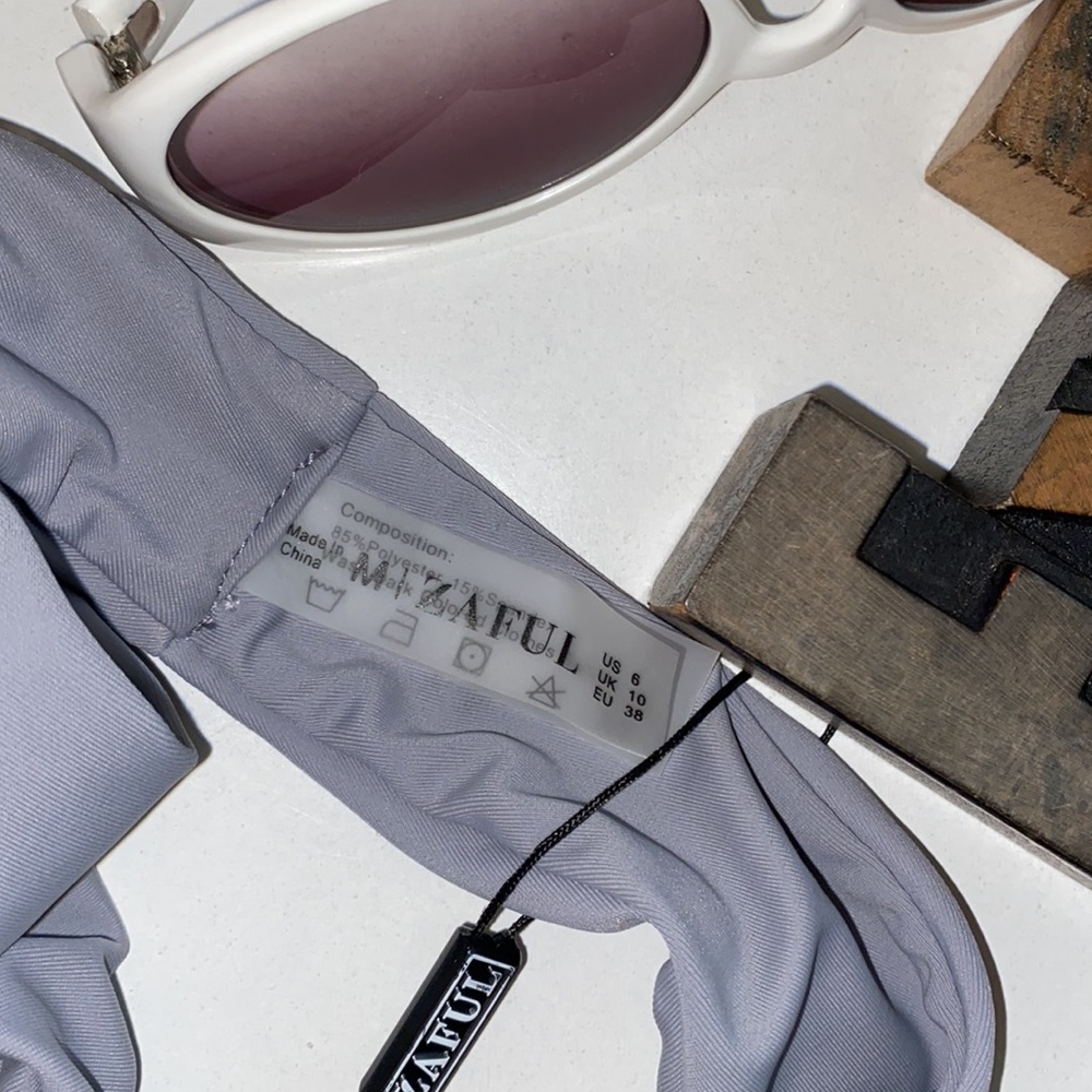 🆕🏊‍♀️ZAFUL Gray Bikini Swim Suit Bottom - Picture 6 of 8